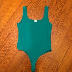 emerald green thong bodysuit